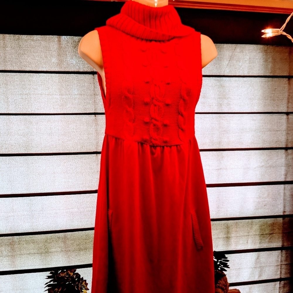 At last brand pink sweater dress size medium